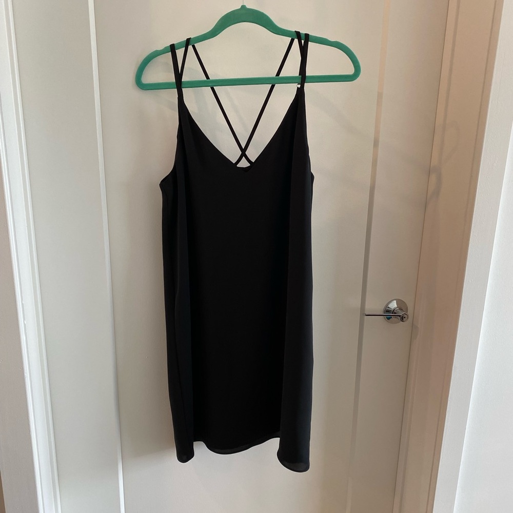 Black slip dress (mini)
